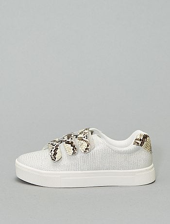 Ténis em verniz com detalhe 'serpente' - Kiabi