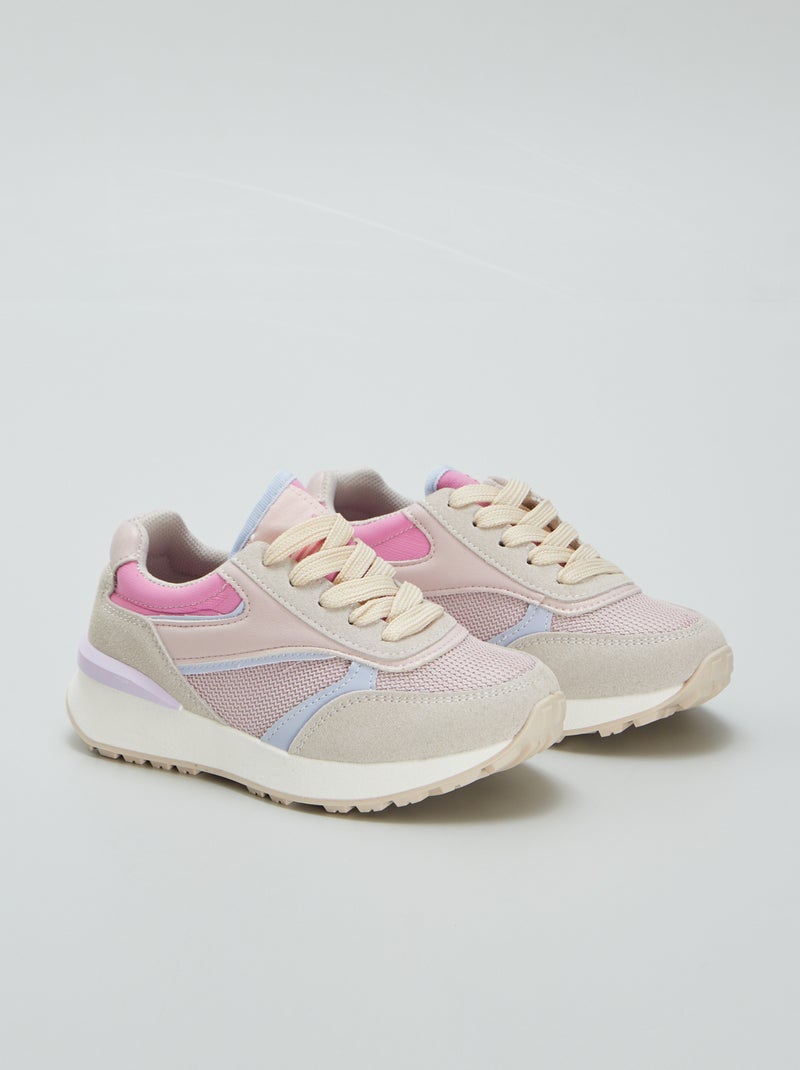Ténis estilo corrida ROSA - Kiabi