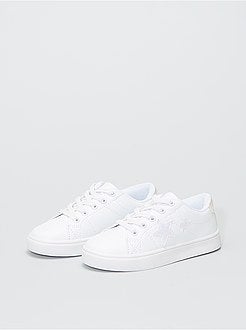 Ténis 'estrelas' com atacadores elásticos - Kiabi