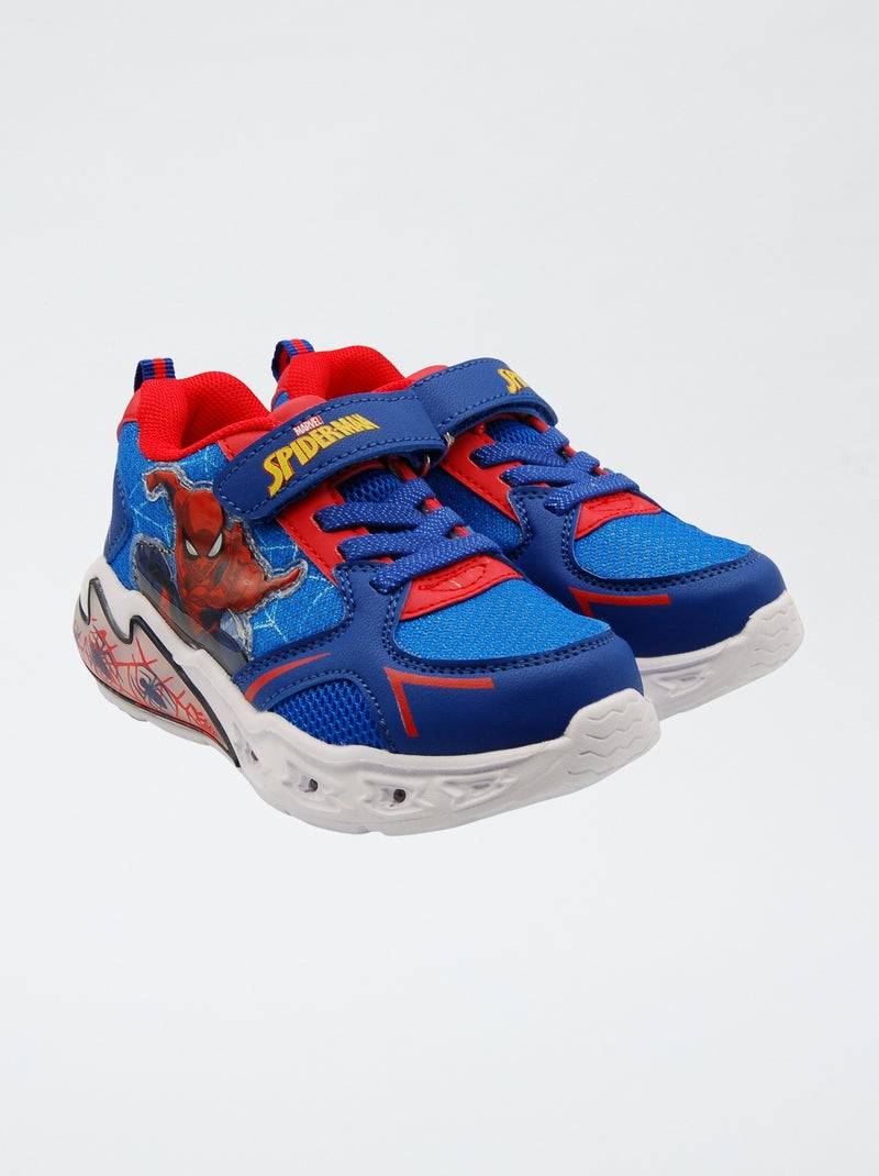 Ténis 'Homem-Aranha' 'Marvel' com solas luminosas AZUL - Kiabi