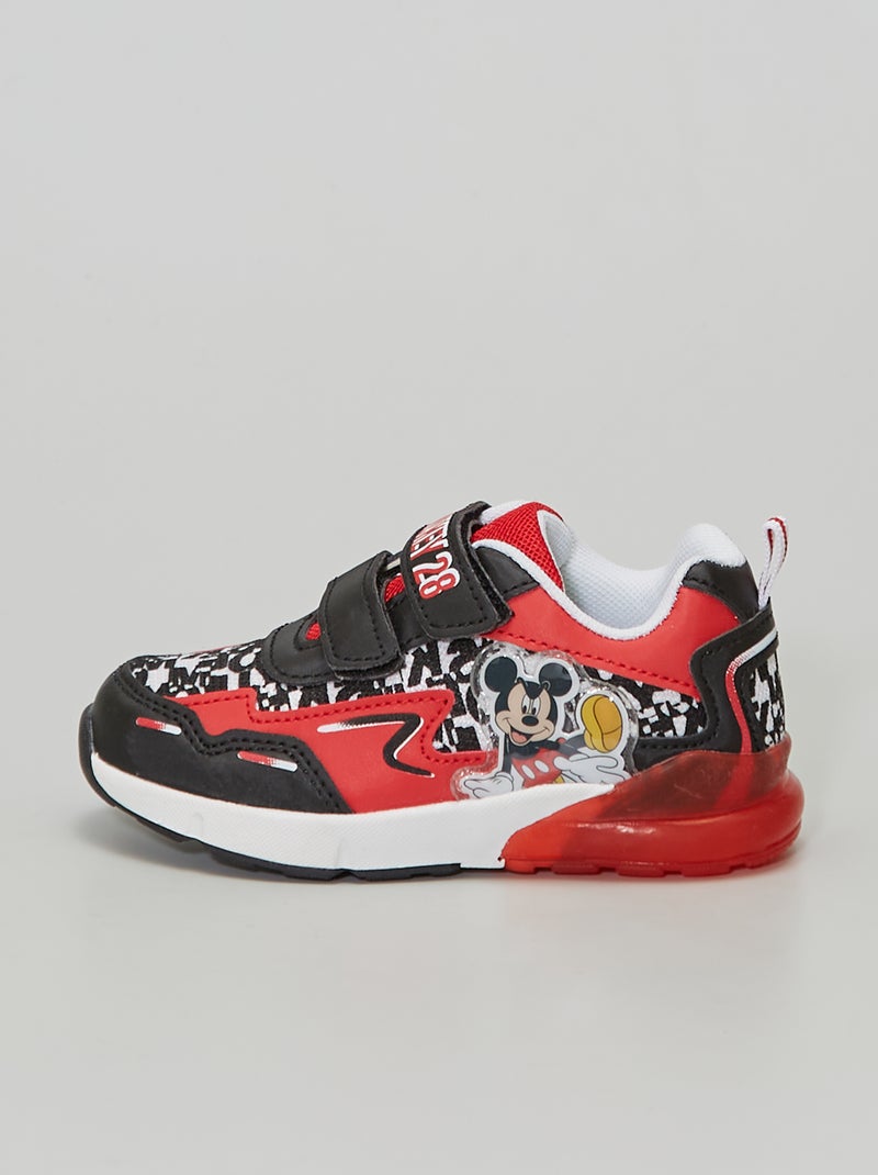 Ténis 'Mickey' com velcros Vermelho - Kiabi