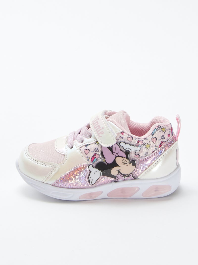 Ténis 'Minnie' 'Disney' com solas luminosas ROSA - Kiabi