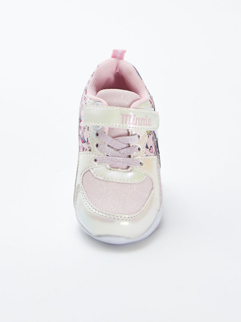 Ténis 'Minnie' 'Disney' com solas luminosas ROSA - Kiabi