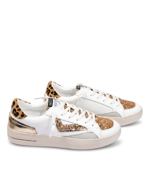 Ténis Mulher Plataforma Leopardo Glitter OZABI MMXXIV - Kiabi Ténis Mulher Plataforma Leopardo Glitter OZABI MMXXIV - Kiabi