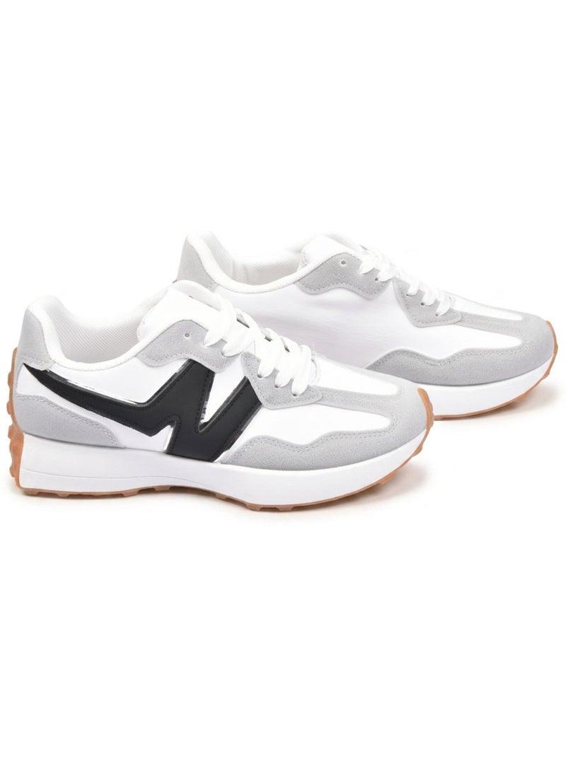 Tenis Mulher Runner Mesh Logo OZABI - 4 Cores Cinza - Kiabi
