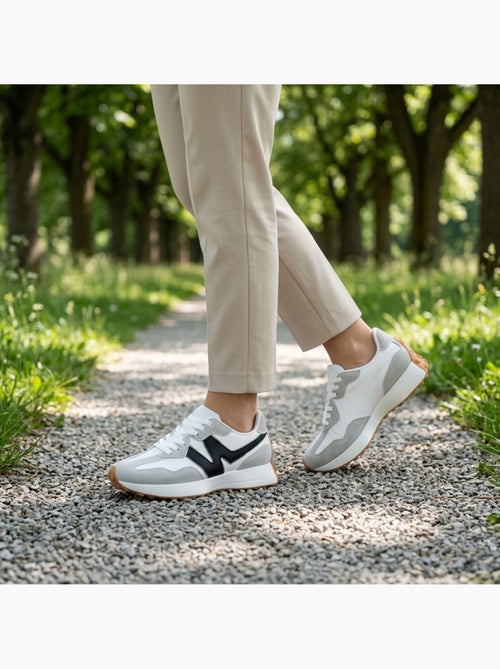 Tenis Mulher Runner Mesh Logo OZABI - 4 Cores - Kiabi Tenis Mulher Runner Mesh Logo OZABI - 4 Cores - Kiabi