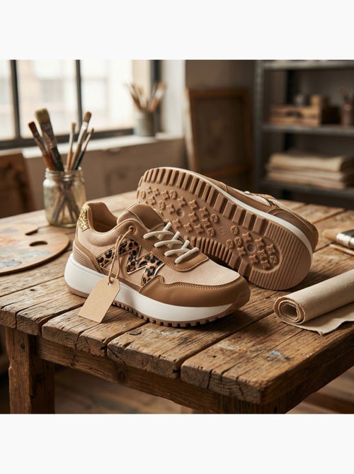 Tenis Mulher Runner Mesh Logo OZABI - 4 Cores - Kiabi Tenis Mulher Runner Mesh Logo OZABI - 4 Cores - Kiabi