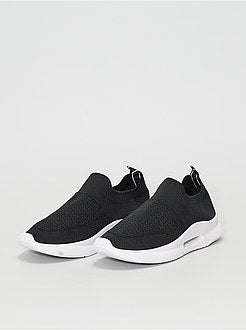 Ténis pantufas em malha - Kiabi