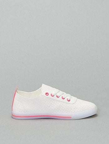Ténis perfurados com pormenores flashy - Kiabi