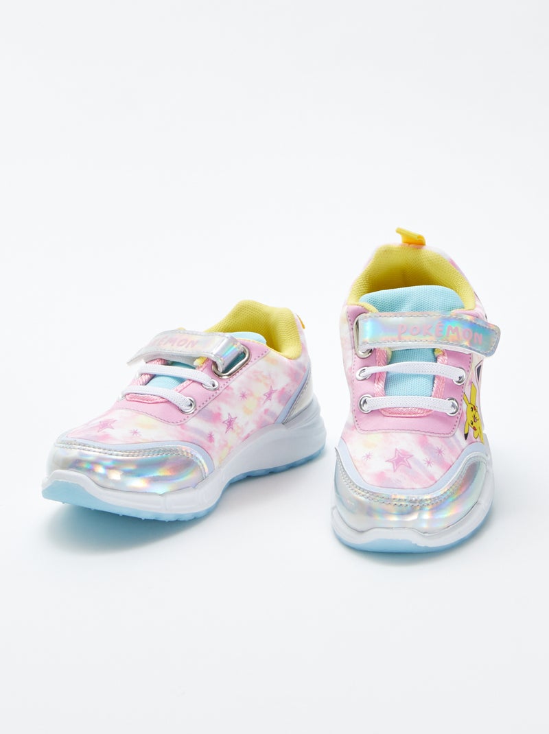 Ténis 'Pokémon' 'Pikachu' com tira de velcro BRANCO - Kiabi