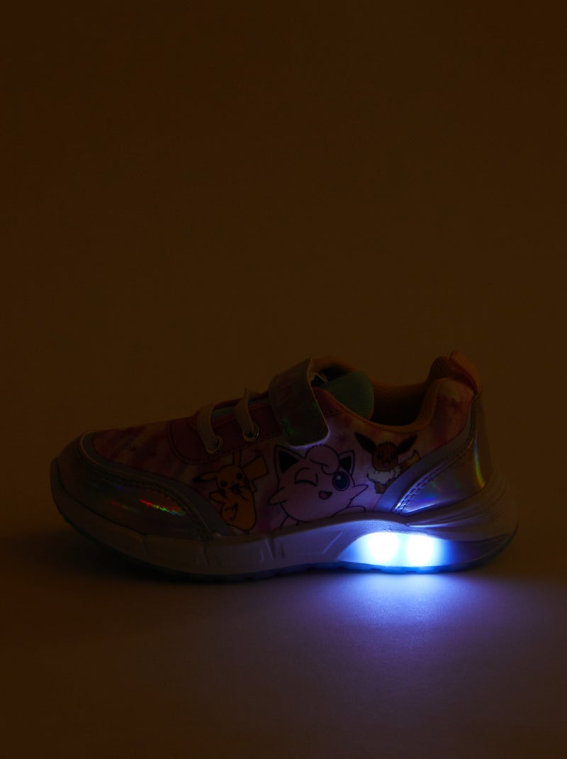 Ténis 'Pokémon' 'Pikachu' com tira de velcro BRANCO - Kiabi