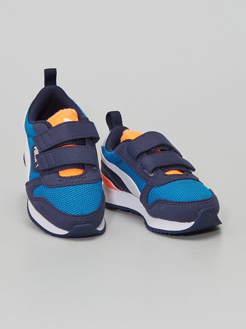 Ténis 'puma' em dois materiais AZUL - Kiabi
