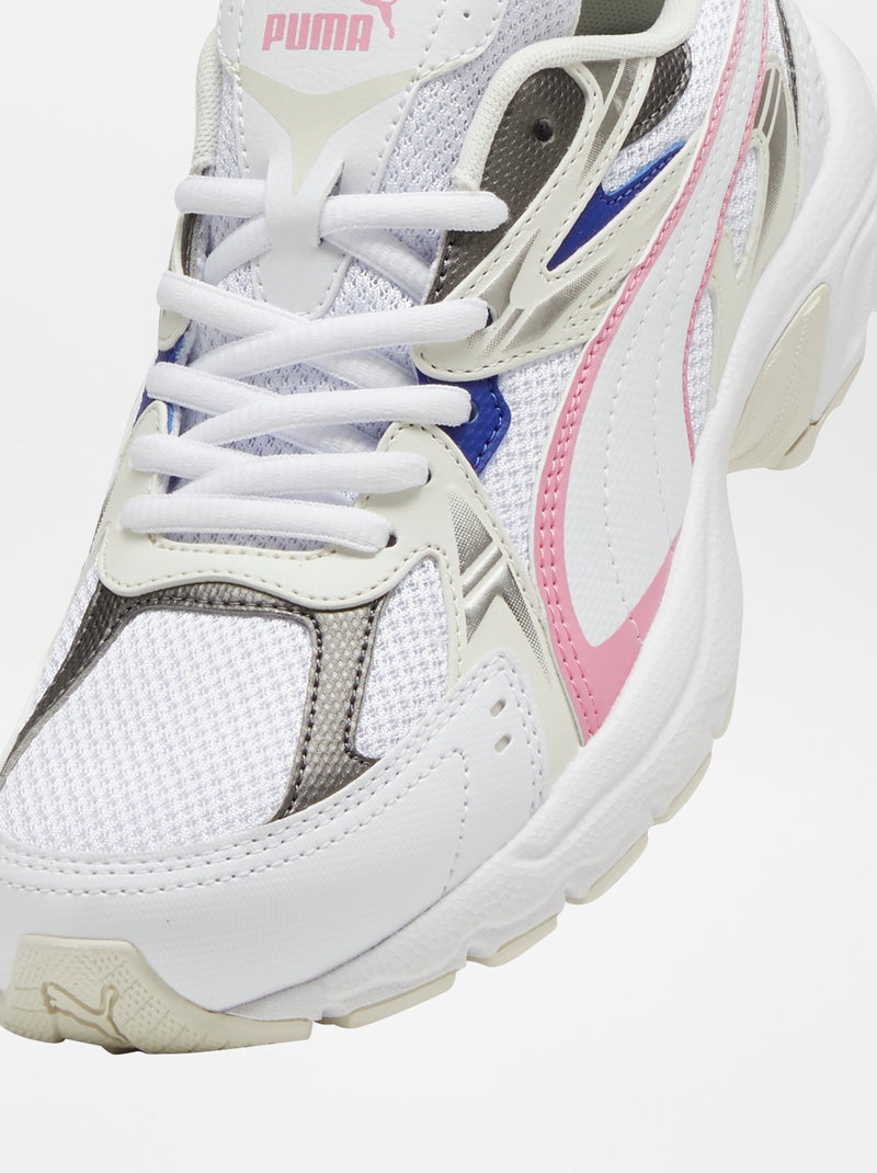 Ténis 'Puma' 'Milenio' tricolores Branco - Kiabi