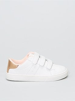 Ténis rasos com 3 velcros - Kiabi