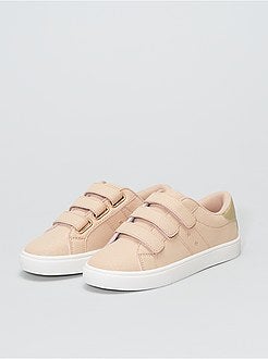 Ténis rasos com 3 velcros - Kiabi