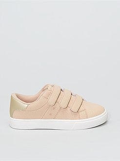 Ténis rasos com 3 velcros - Kiabi