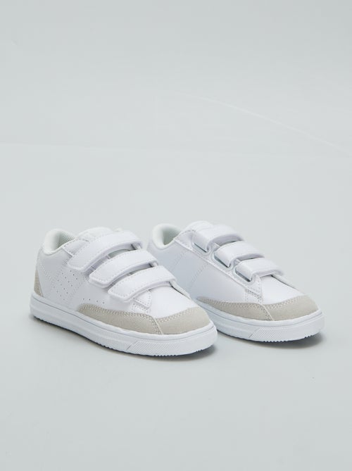 Ténis rasos com tiras de velcro - Kiabi