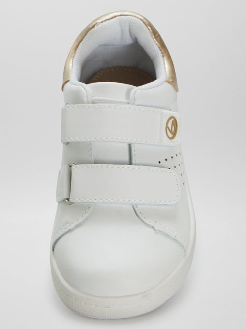 Ténis rasos com tiras de velcro - Kiabi