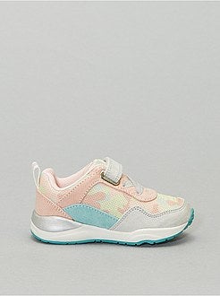 Ténis rasos com velcro e atacadores elásticos - Kiabi