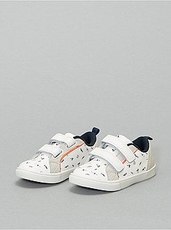 Menino 3-12 anos - Ténis rasos com velcro estampado - Kiabi