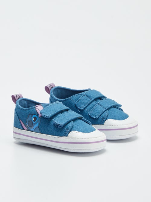 Ténis rasos de lona com tiras de velcro 'Stitch' 'Disney' - Kiabi