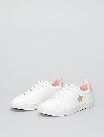 Ténis rasos em pele sintética - Kiabi