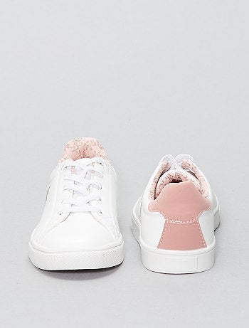 Ténis rasos em pele sintética - Kiabi