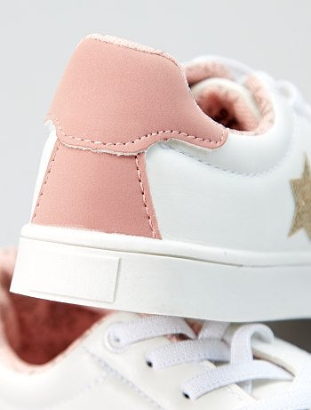 Ténis rasos em pele sintética - Kiabi