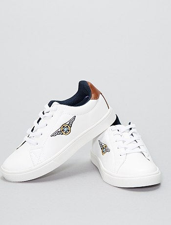 Ténis rasos em pele sintética - Kiabi