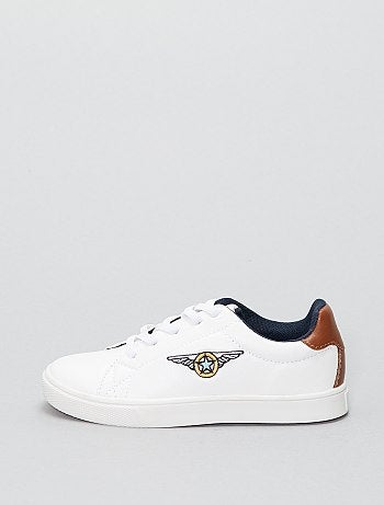 Ténis rasos em pele sintética - Kiabi