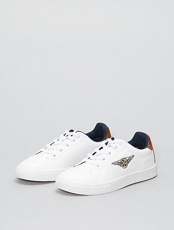 Ténis rasos em pele sintética - Kiabi