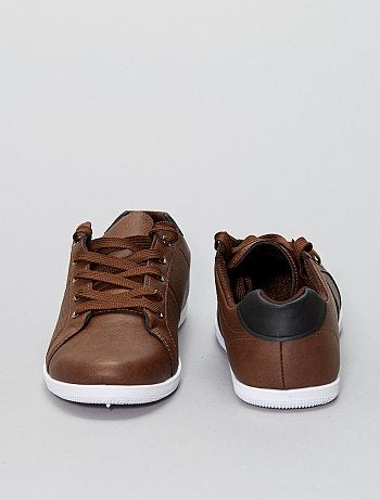 Ténis rasos em pele sintética - Kiabi