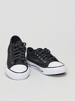 Ténis rasos em renda e macramé - Kiabi