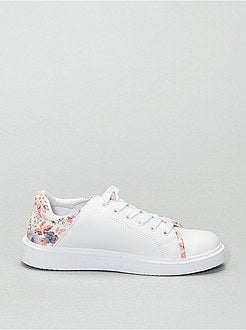 Ténis rasos estampados 'flores' - Kiabi