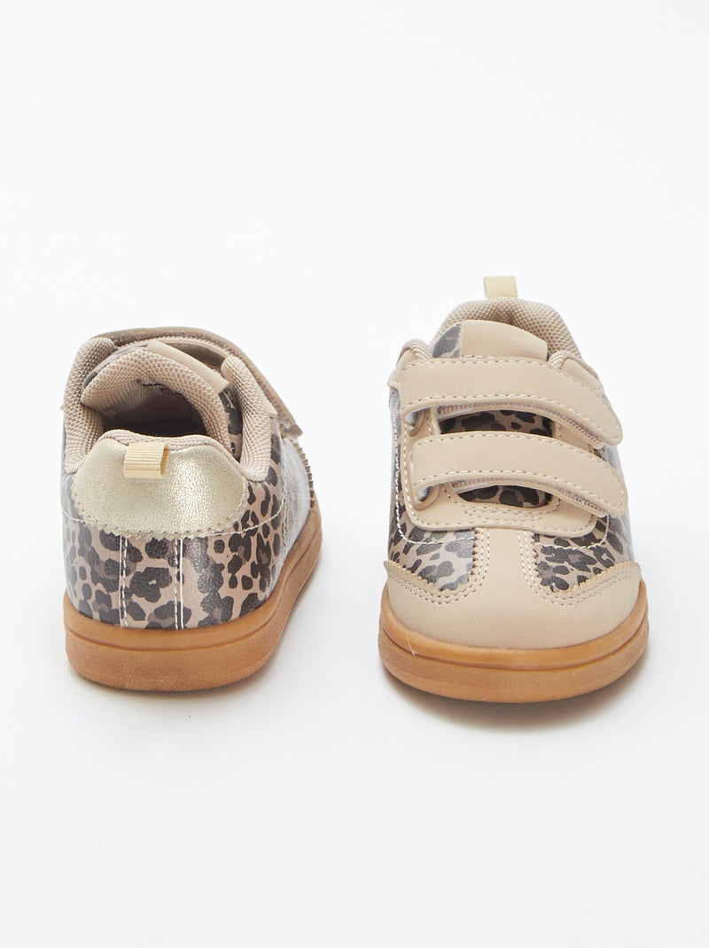 Ténis rasos leopardo BEGE - Kiabi