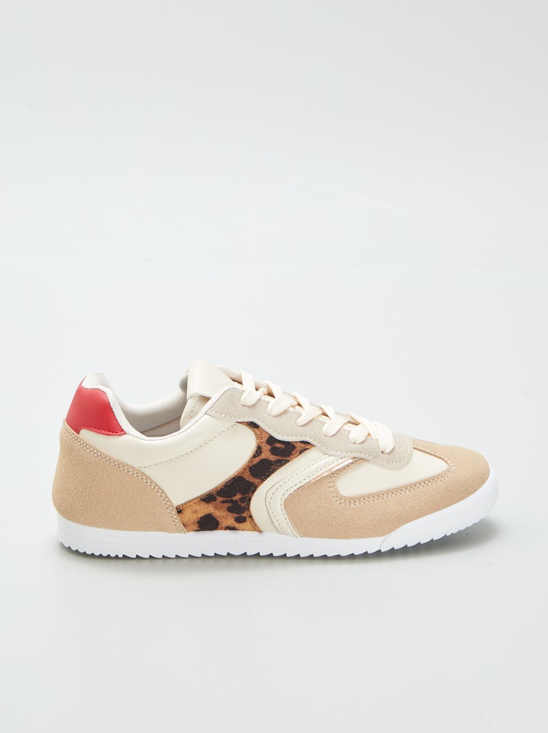 Ténis rasos 'leopardo' BRANCO - Kiabi