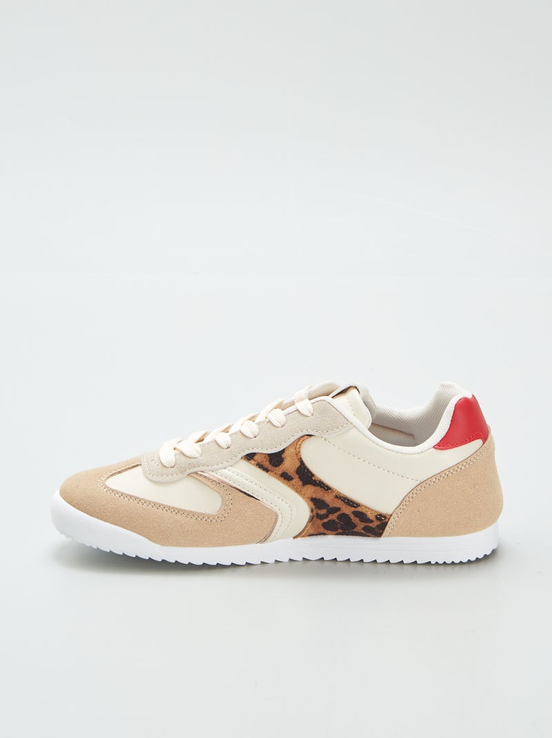 Ténis rasos 'leopardo' BRANCO - Kiabi