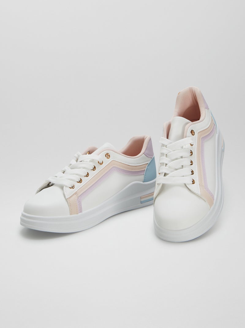 Ténis rasos multicolores BRANCO - Kiabi