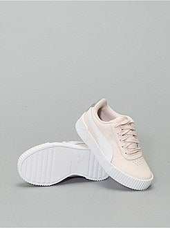 Ténis rasos 'Puma Carina' em couro - Kiabi