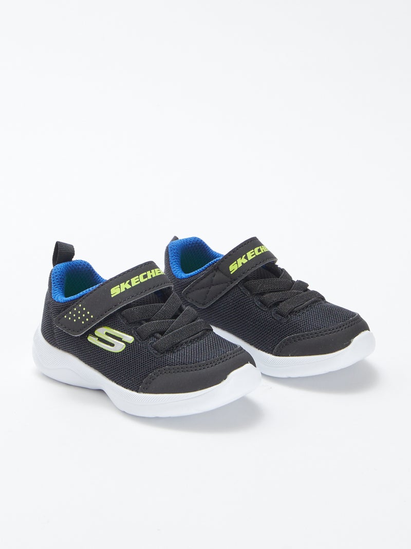 Ténis 'Skechers' com tiras de velcro e atacadores elásticos Preto - Kiabi