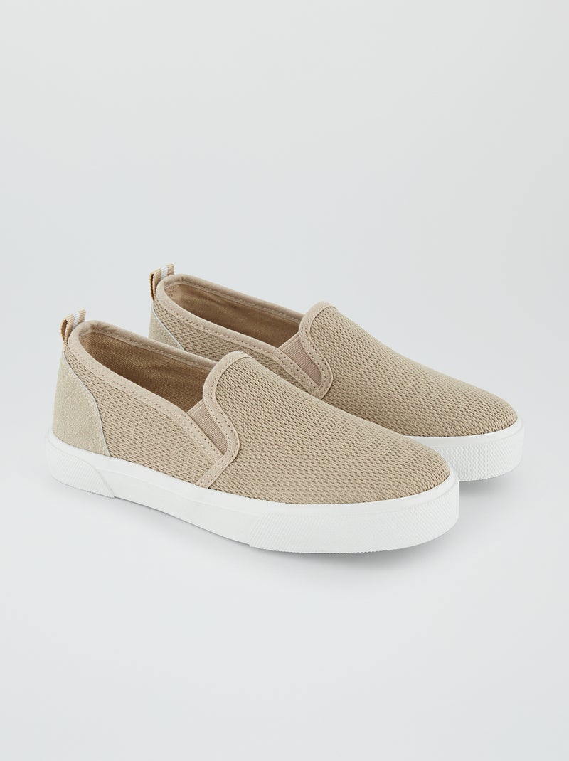 Ténis slip-on BEGE - Kiabi