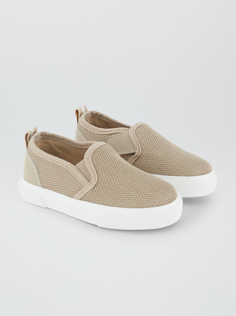 Ténis slip-on BEGE - Kiabi