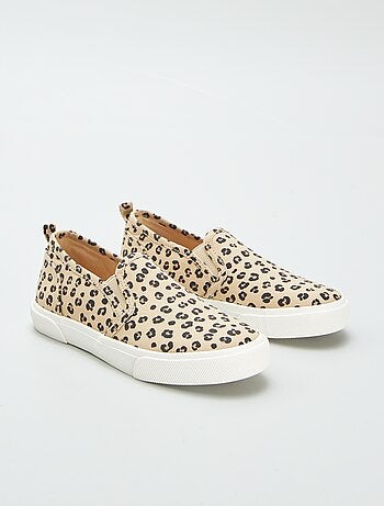 Ténis slip-on com motivo