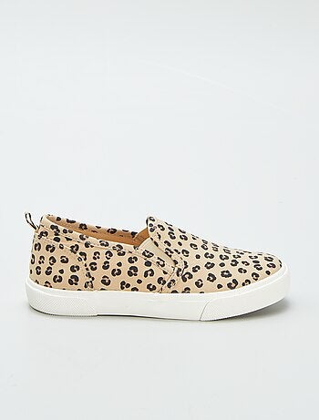 Ténis slip-on com motivo