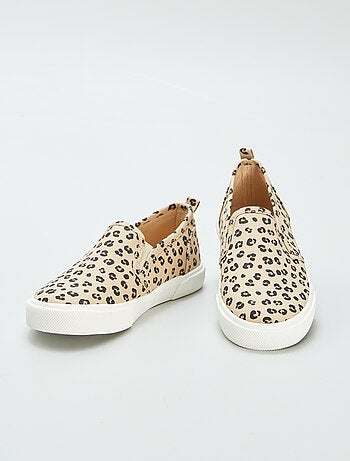 Ténis slip-on com motivo