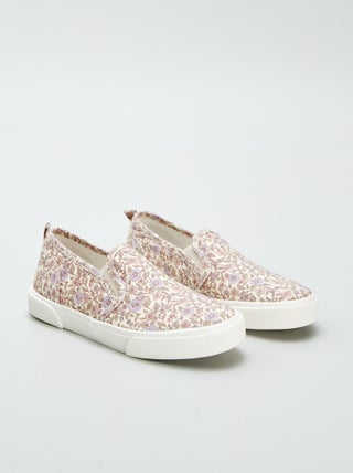 Ténis slip-on com motivo