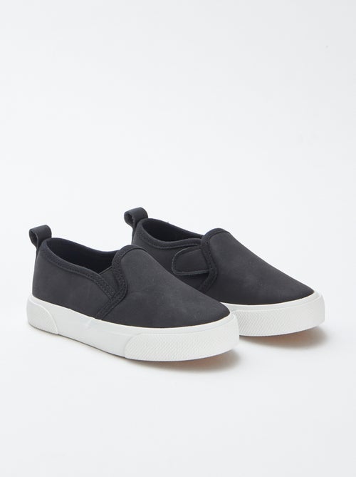 Ténis slip-on em camurça sintética - Kiabi