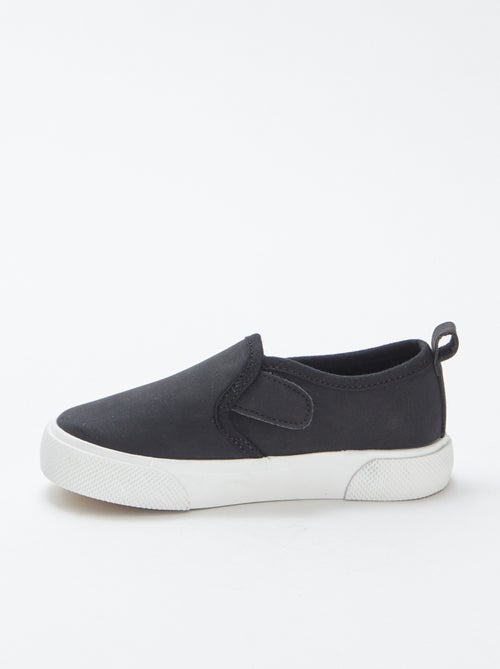 Ténis slip-on em camurça sintética - Kiabi