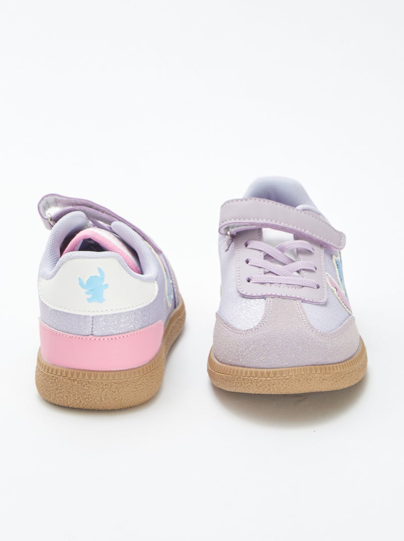 Ténis 'Stitch' 'Disney' com tiras de velcro + atacadores ROSA - Kiabi