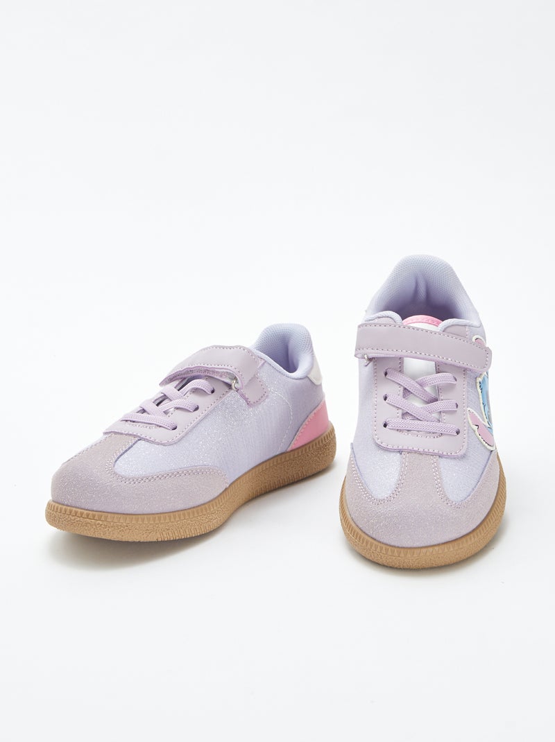 Ténis 'Stitch' 'Disney' com tiras de velcro + atacadores ROSA - Kiabi
